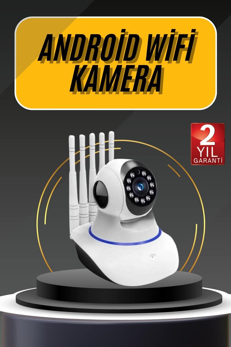 Akıllı Gece Görüşlü Sensörlü Wifi Kamera Telefondan Takip Edilebilir Akıllı Gece Görüşlü Sensörlü Wifi Kamera Telefondan Takip Edilebilir