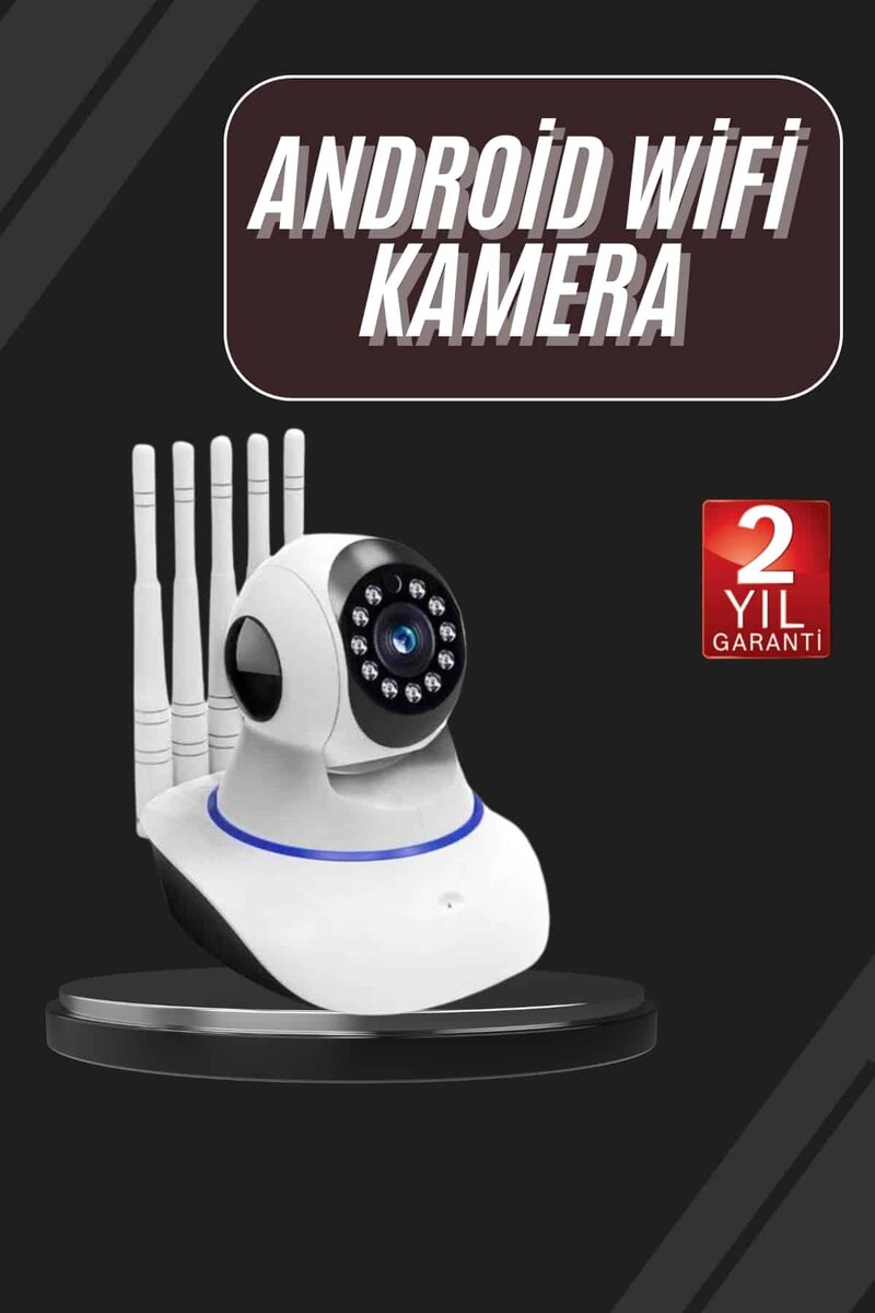 LED Aydınlatmalı 5 Antenli Motorlu 1080P Wifi Kamera Sensörlü LED Aydınlatmalı 5 Antenli Motorlu 1080P Wifi Kamera Sensörlü