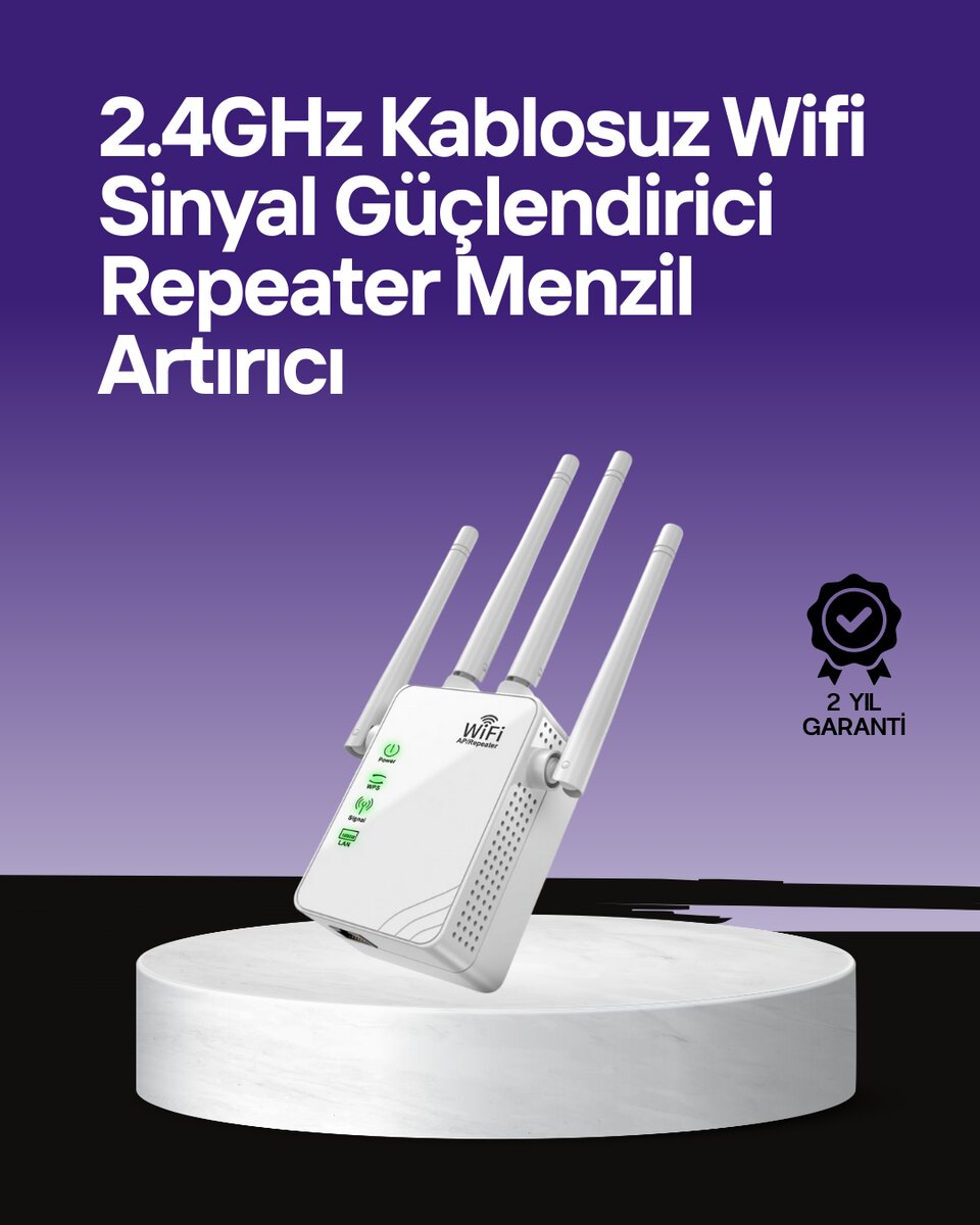 WPS Destekli 2.4GHz + 5GHz WiFi Sinyal Güçlendirici WPS Destekli 2.4GHz + 5GHz WiFi Sinyal Güçlendirici