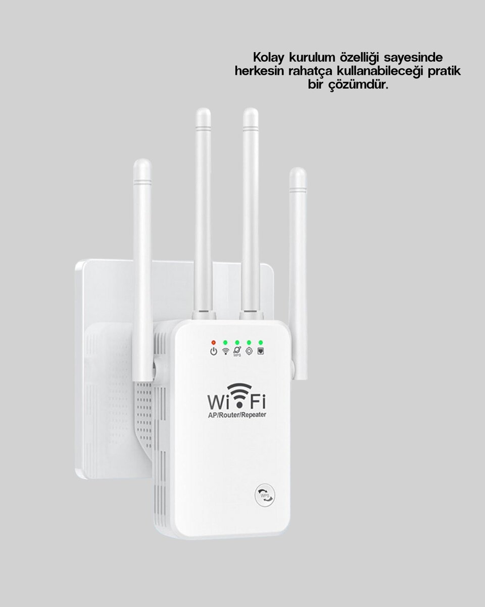 Yüksek Hızlı Parazit Önleyici WiFi Repeater Router Yüksek Hızlı Parazit Önleyici WiFi Repeater Router