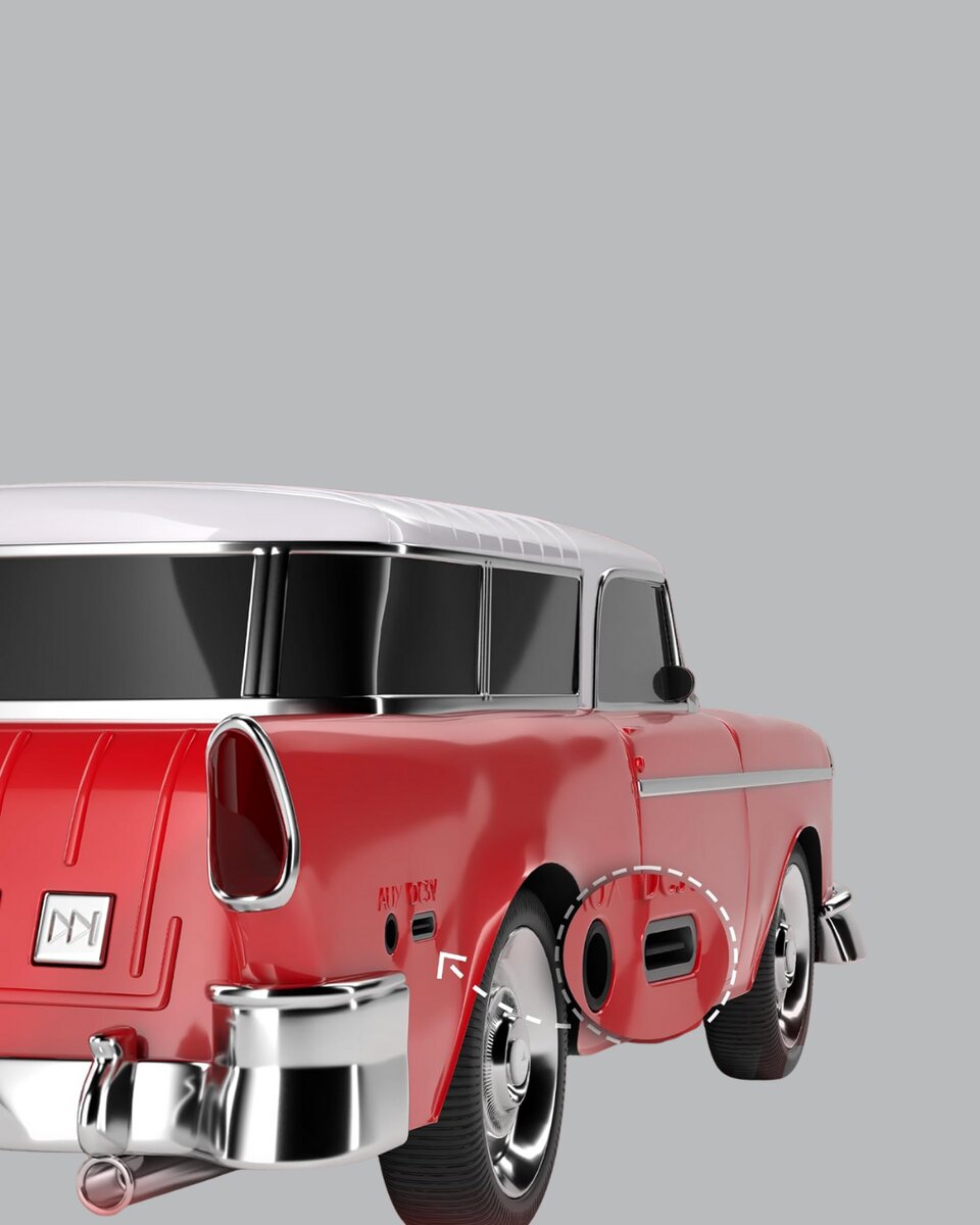 Retro Araba Şekilli Kablosuz Bluetooth Hoparlör Retro Araba Şekilli Kablosuz Bluetooth Hoparlör