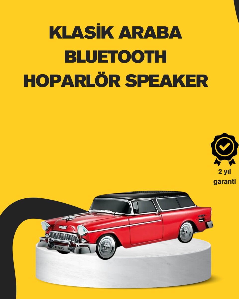 Vintage Tasarımlı LED Işıklı Bluetooth Hoparlör 10W Vintage Tasarımlı LED Işıklı Bluetooth Hoparlör 10W