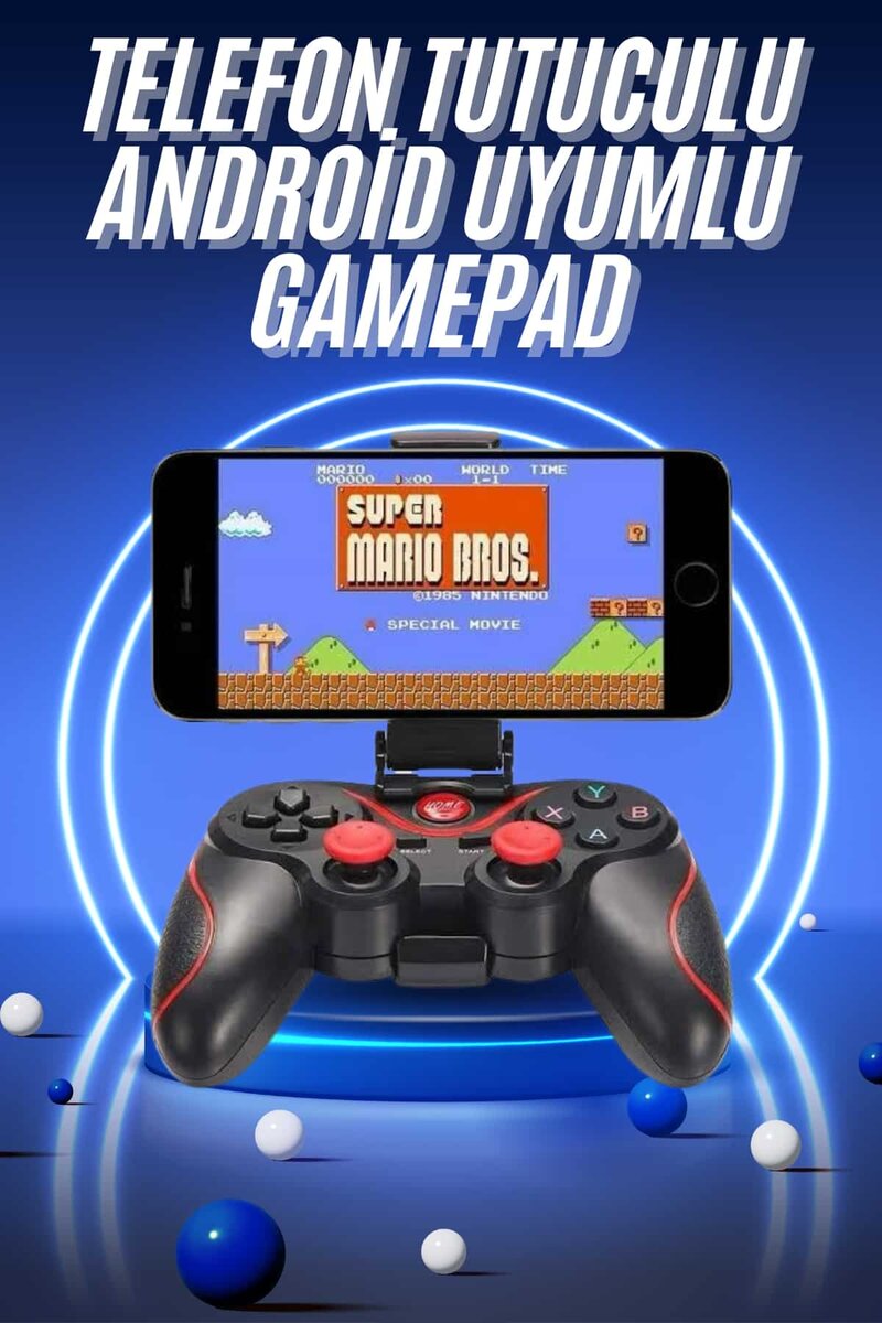 Joystik Gamepad Bluetooth Telefon Tutucu Oyun Kolu Telefon Android Uyumlu Joystik Gamepad Bluetooth Telefon Tutucu Oyun Kolu Telefon Android Uyumlu