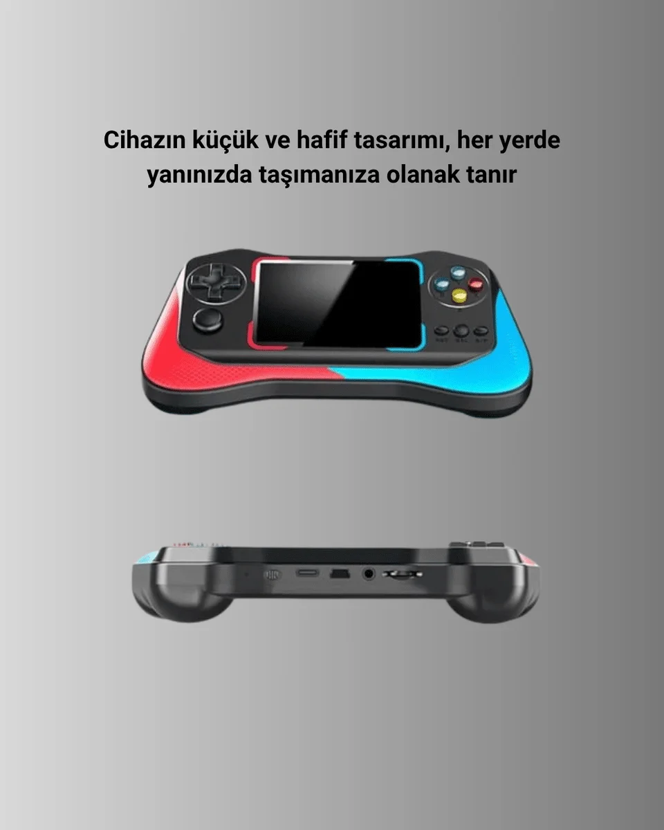 X7M Vintage 3.5 İnç 500’ü 1 Arada Klasik Oyun Konsolu