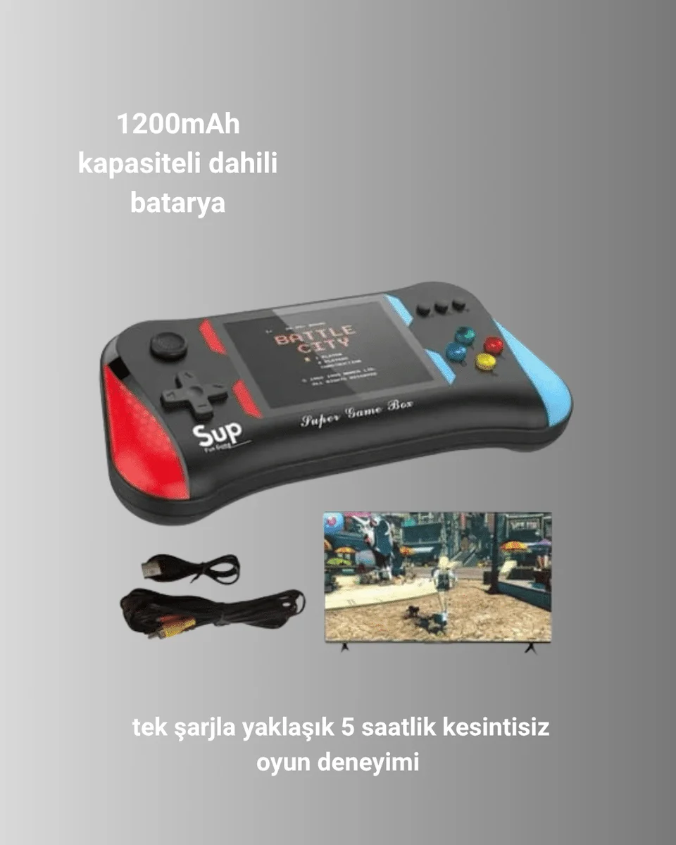 Çocukluğunuzun Oyunları Tek Cihazda – 500 Oyunlu El Konsolu