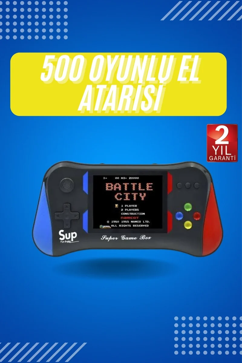 3.5 İnç 500 Klasik Retro Oyun Yüklü Kollu Oyun Konsolu 3.5 İnç 500 Klasik Retro Oyun Yüklü Kollu Oyun Konsolu