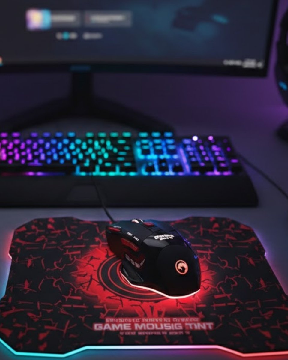 Işıklı Oyuncu Mouse ve Mousepad Seti Ergonomik Tasarım ve RGB Aydınlatma Işıklı Oyuncu Mouse ve Mousepad Seti Ergonomik Tasarım ve RGB Aydınlatma