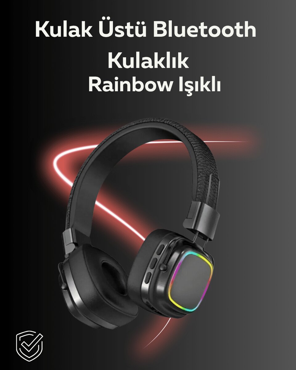 RGB Işıklı Katlanabilir Bluetooth 5.3 Kulak Üstü Kulaklık RGB Işıklı Katlanabilir Bluetooth 5.3 Kulak Üstü Kulaklık