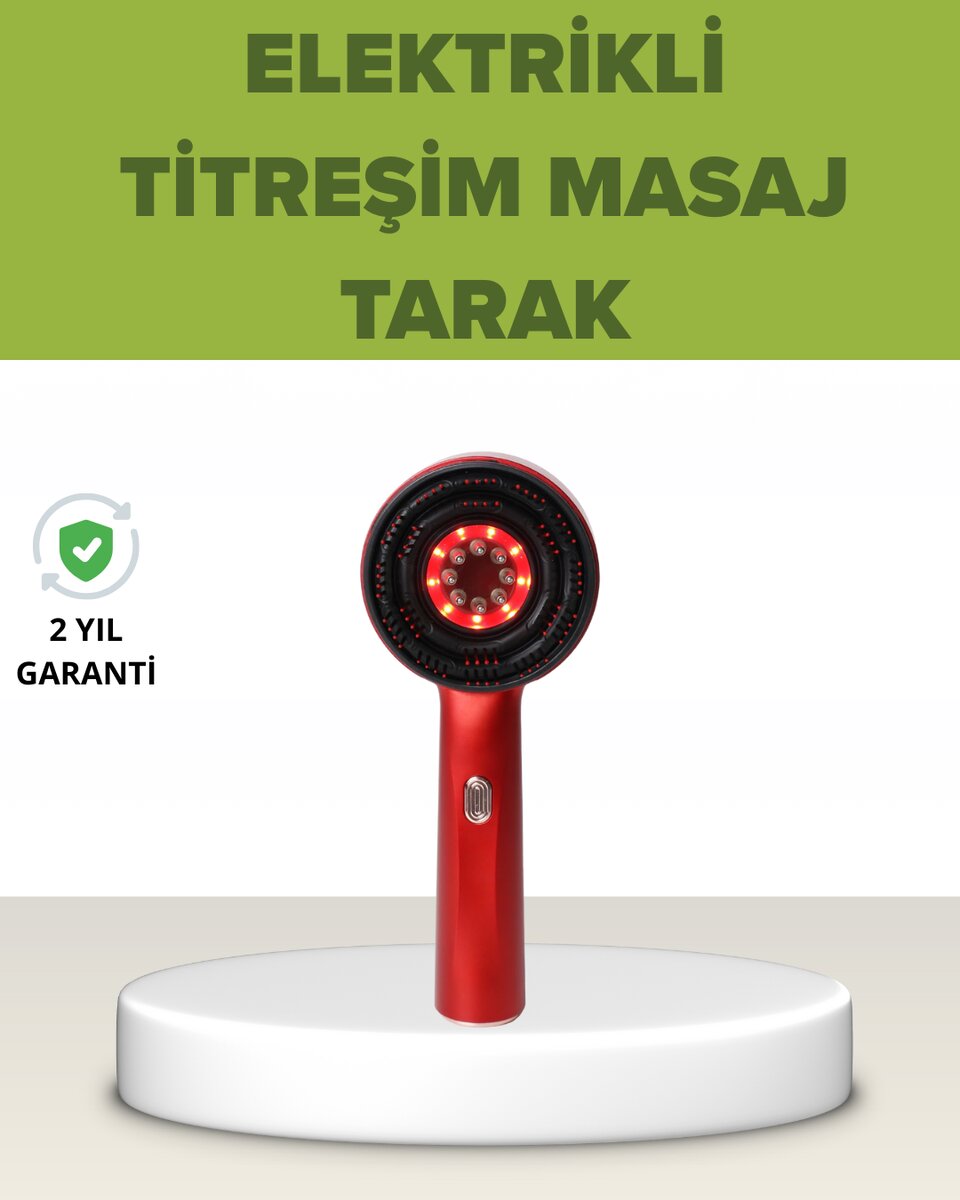 Elektrikli Titreşim Masaj Tarak Kırmızı Işık Terapi Elektrikli Titreşim Masaj Tarak Kırmızı Işık Terapi