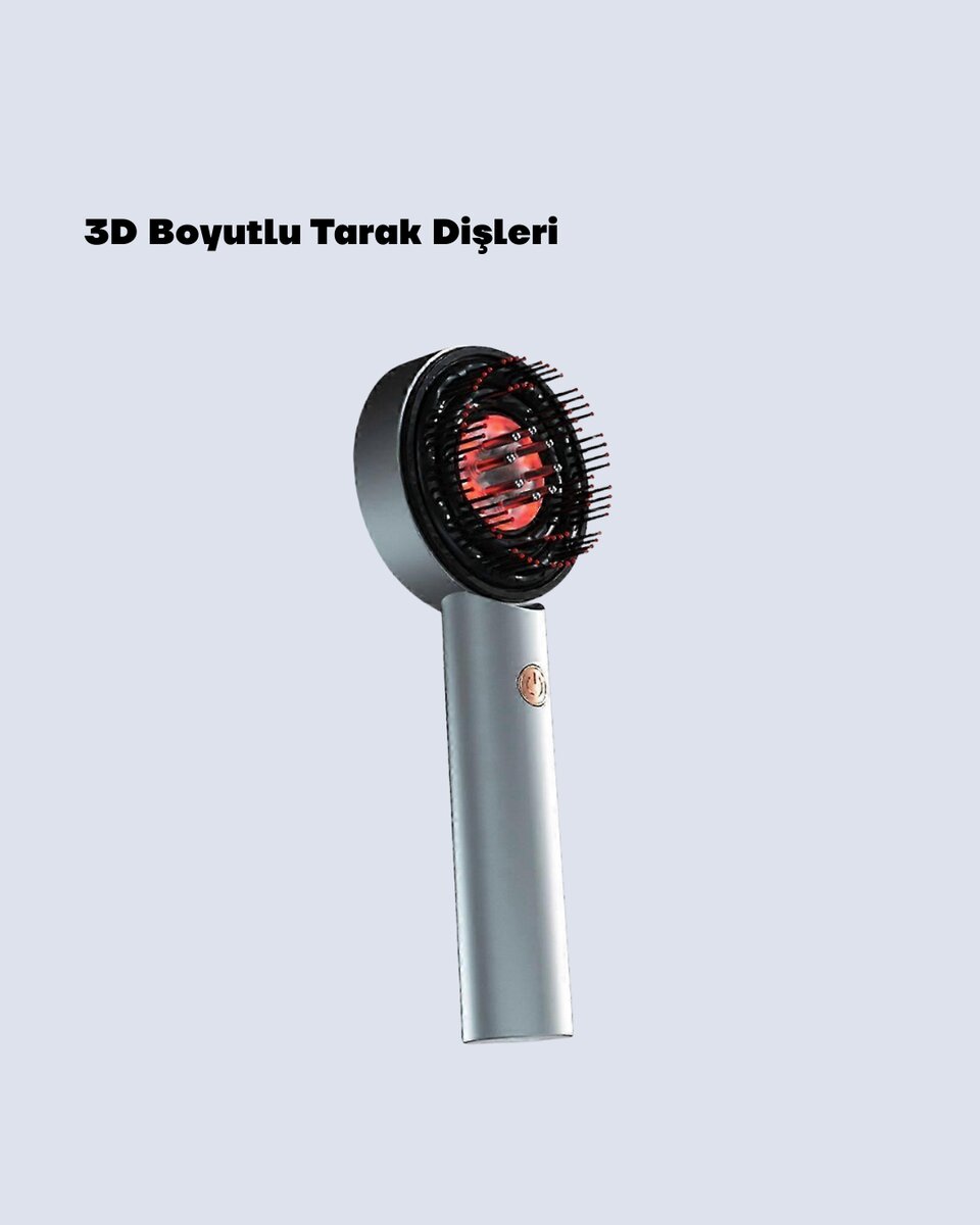 Esansiyel Yağ Hazneli LED Saç Bakım Masaj Tarağı Esansiyel Yağ Hazneli LED Saç Bakım Masaj Tarağı