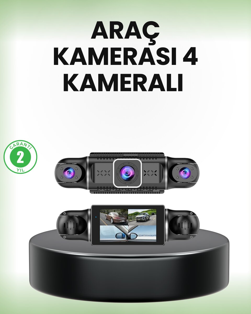 GPS’li 4 Kameralı Araç İç Dış Kayıt Sistemi 1080P WiFi Destekli GPS’li 4 Kameralı Araç İç Dış Kayıt Sistemi 1080P WiFi Destekli