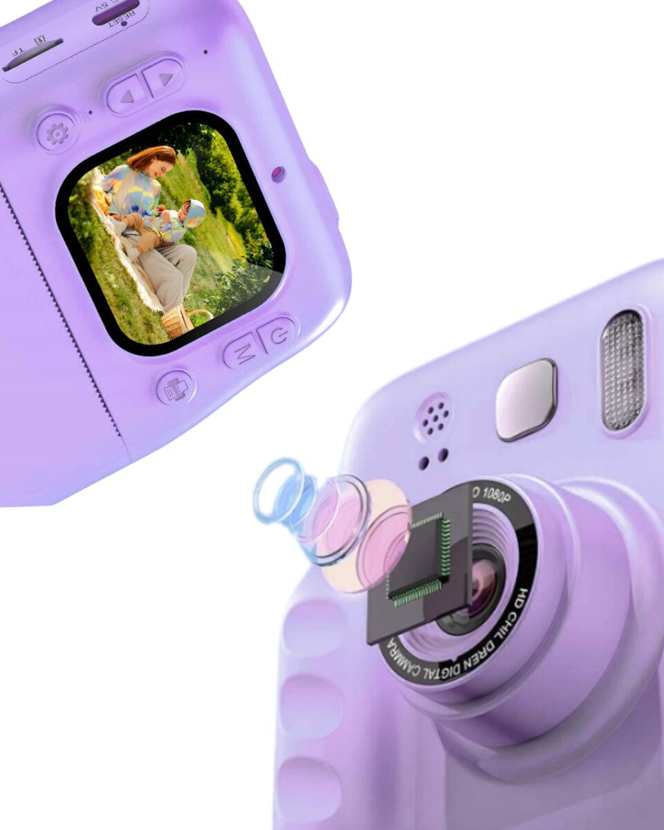 Mini Çocuk Kamerası Fotoğraf Video Çekim 4 Rulo Kağıt ve 5 Kalem Hediyeli Mini Çocuk Kamerası Fotoğraf Video Çekim 4 Rulo Kağıt ve 5 Kalem Hediyeli