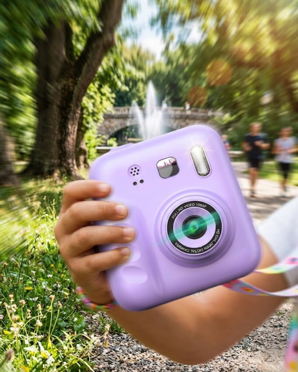 Çocuk Dijital Fotoğraf Makinesi Anında Baskı ve 4 Rulo Kağıt 5 Kalem Hediye Çocuk Dijital Fotoğraf Makinesi Anında Baskı ve 4 Rulo Kağıt 5 Kalem Hediye