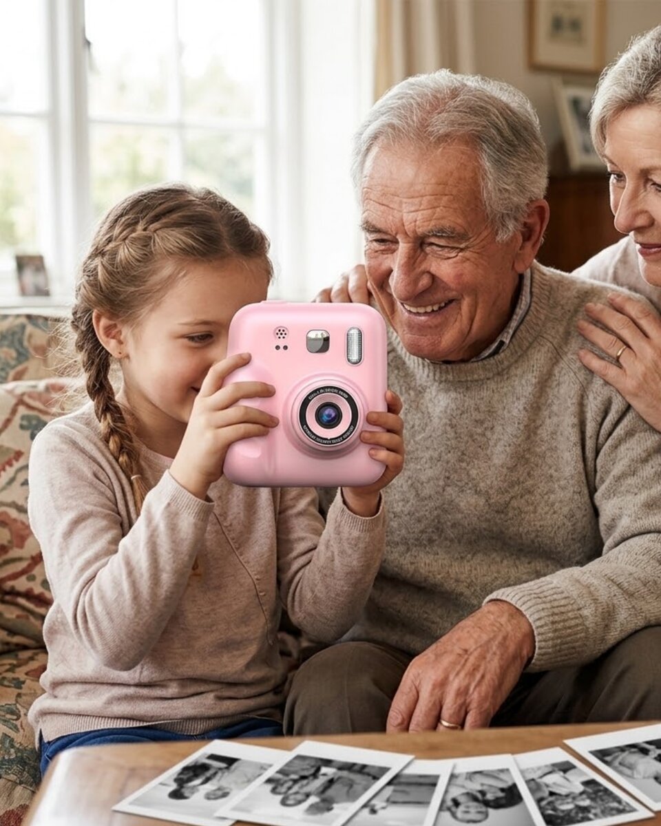 HD Ekranlı Çocuk Fotoğraf Makinesi Video Kayıt ve Baskı Kağıdı Kalem Hediyeli HD Ekranlı Çocuk Fotoğraf Makinesi Video Kayıt ve Baskı Kağıdı Kalem Hediyeli