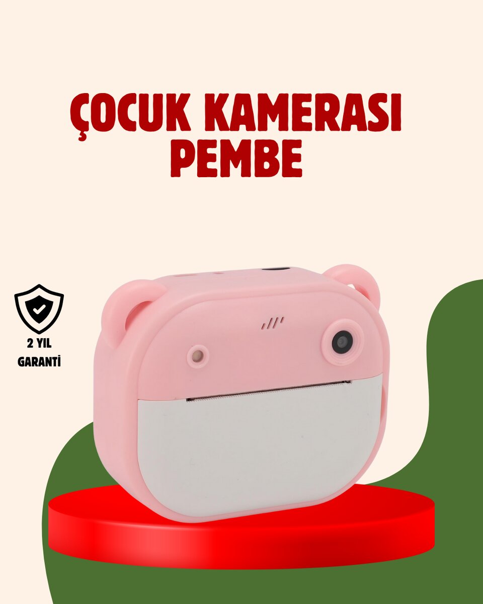 Çocuklar İçin Şipşak Yazıcı Kamera 24MP HD Çift Lensli Termal Baskılı Çocuklar İçin Şipşak Yazıcı Kamera 24MP HD Çift Lensli Termal Baskılı