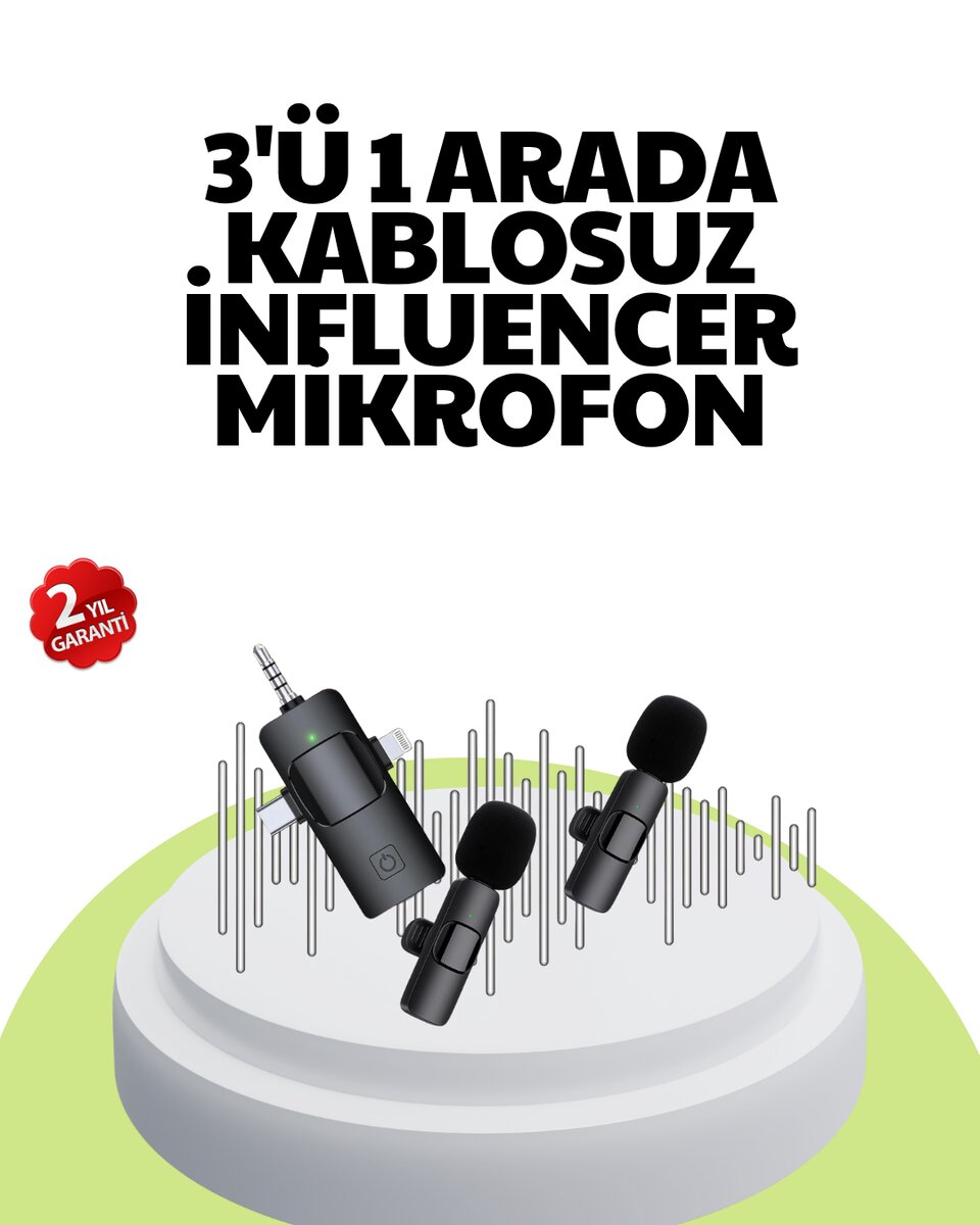 Çok Yönlü Mikrofon - Net Ses, Uzun Pil Çok Yönlü Mikrofon - Net Ses, Uzun Pil