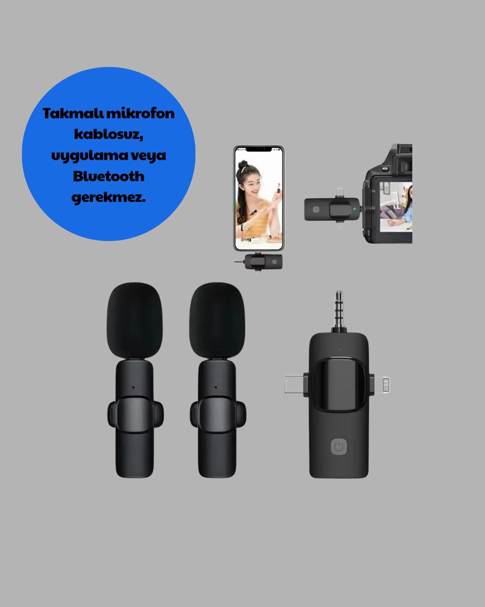 Mobil Uyumlu Mikrofon - Dış Mekân İçin İdeal Mobil Uyumlu Mikrofon - Dış Mekân İçin İdeal