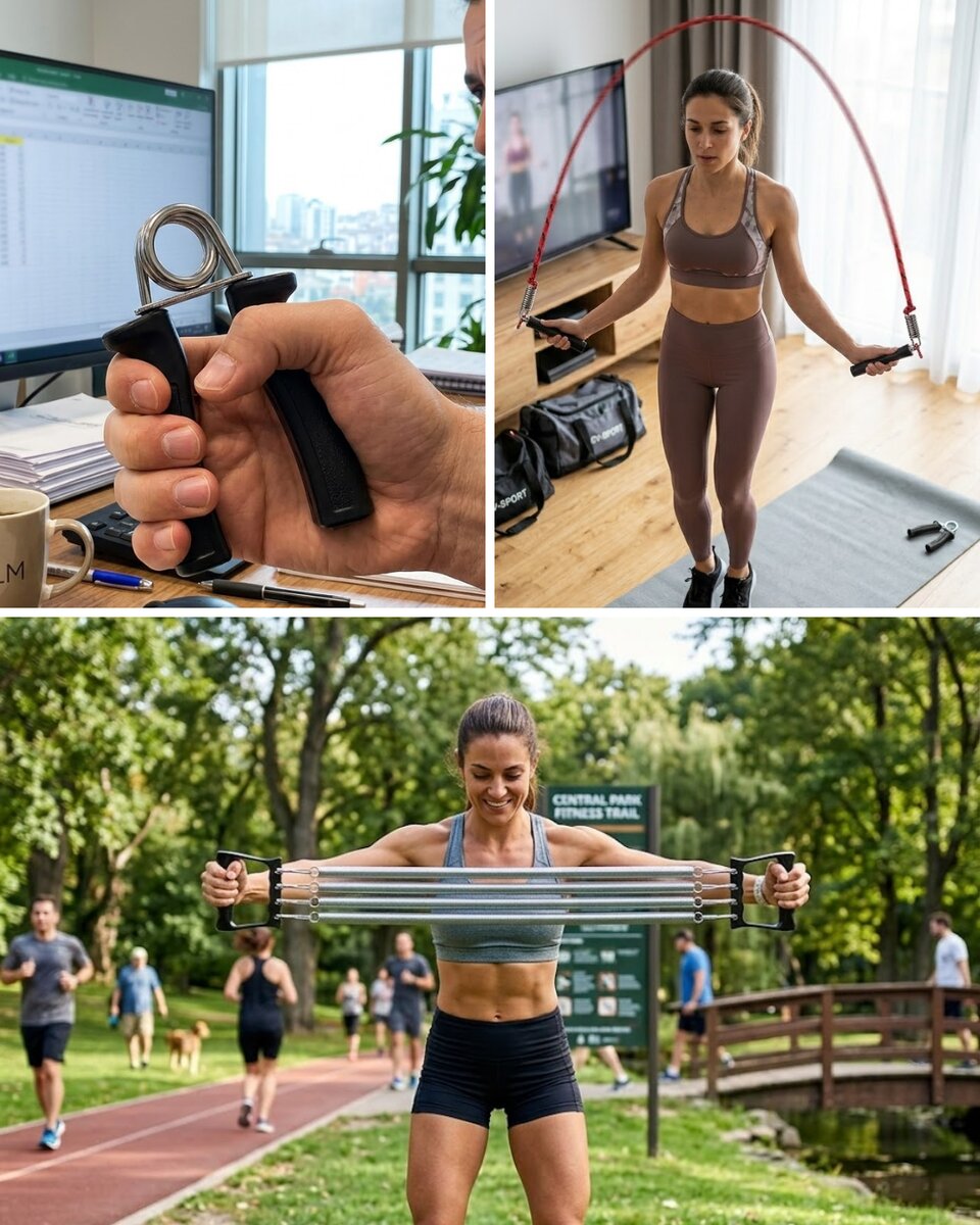 Ev Fitness Seti Kardiyo ve Kas Geliştirme Egzersiz Seti Ev Fitness Seti Kardiyo ve Kas Geliştirme Egzersiz Seti