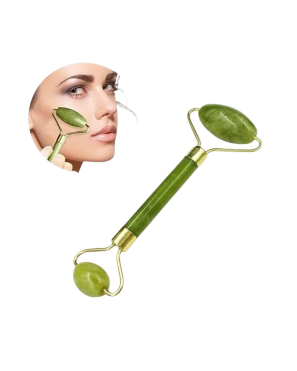 Yeşim Taşı Yüz Bakım Seti Çift Başlıklı Roller ve Gua Sha Yeşim Taşı Yüz Bakım Seti Çift Başlıklı Roller ve Gua Sha