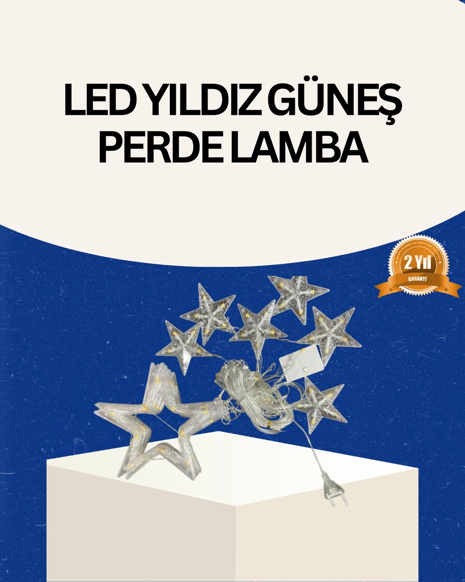İç Mekan Uyumlu Yıldız Peri Led Perde 3x3 Metre İç Mekan Uyumlu Yıldız Peri Led Perde 3x3 Metre
