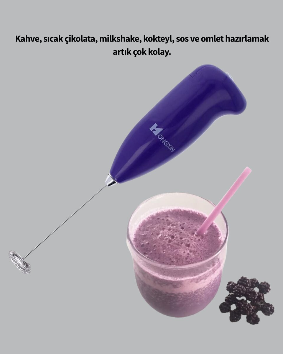 Portatif Kahve Köpürtücü – Latte, Cappuccino, Milkshake ve Puding Yapıcı Portatif Kahve Köpürtücü – Latte, Cappuccino, Milkshake ve Puding Yapıcı