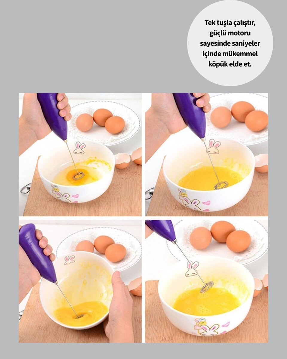 Mini Pilli Portatif Karıştırıcı – Cappuccino, Latte, Frappe ve Kahve Köpürtücü Mini Pilli Portatif Karıştırıcı – Cappuccino, Latte, Frappe ve Kahve Köpürtücü