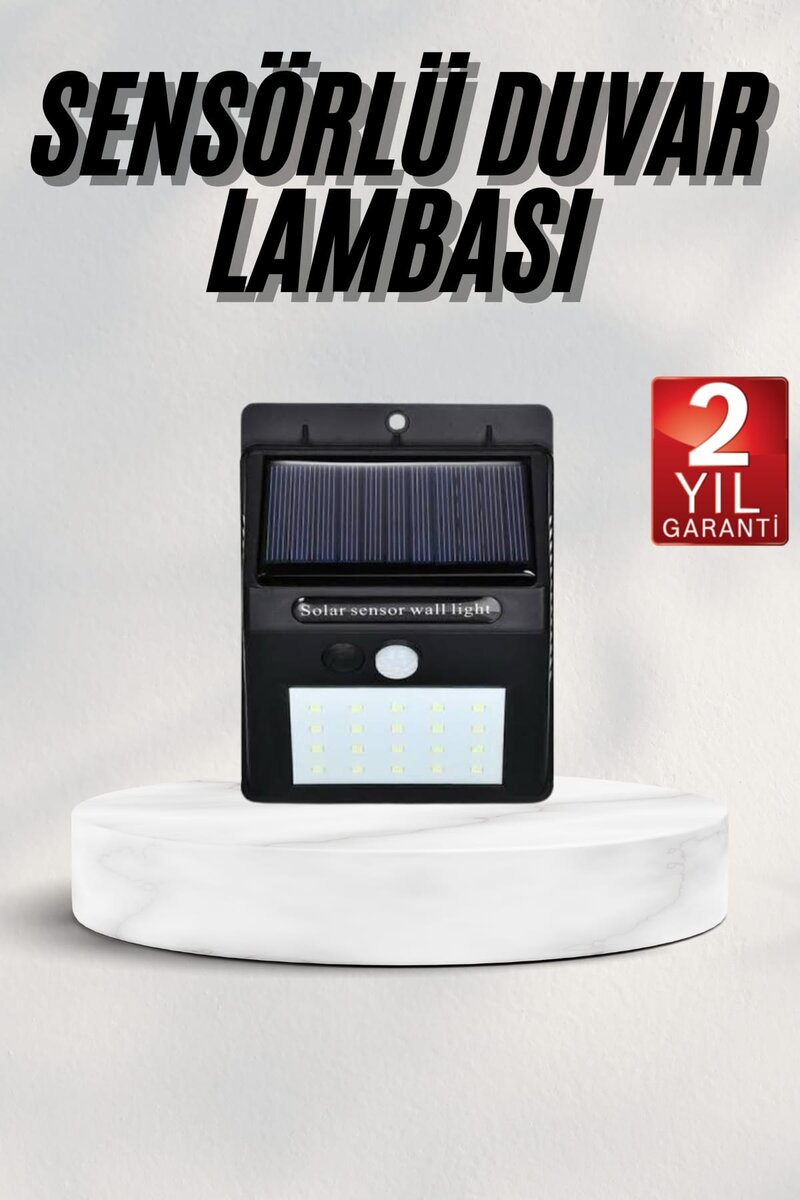 Bahçe Aydınlatması Güneş Enerjili Led Işık Lamba Sensörlü Dekoratif Bahçe Aydınlatması Güneş Enerjili Led Işık Lamba Sensörlü Dekoratif