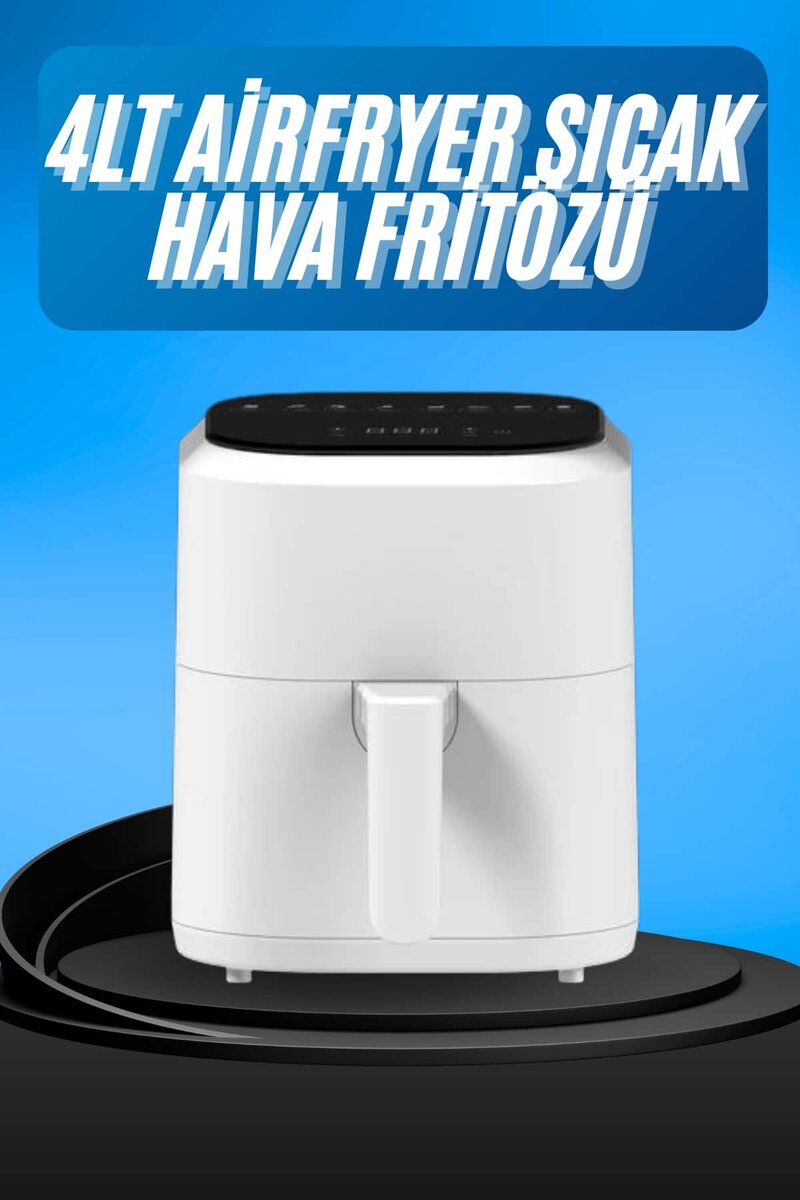 Hava Fritözü 4L Airfryer Pratik Uzun Ömürlü Yağsız Pişirme Taşınabilir Hava Fritözü 4L Airfryer Pratik Uzun Ömürlü Yağsız Pişirme Taşınabilir