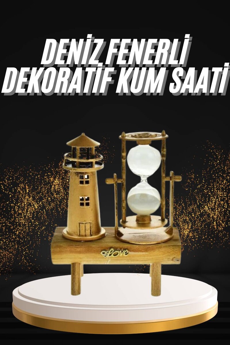 Hediyelik Eşya Retro Deniz Fenerli Kum Saati Ahşap Görünümlü Dekoratif Eşya Hediyelik Eşya Retro Deniz Fenerli Kum Saati Ahşap Görünümlü Dekoratif Eşya