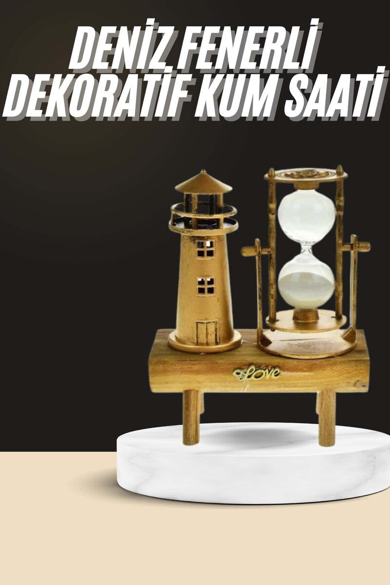Dekoratif Kum Saati Deniz Feneri Retro Masa Hediyeli Eşya Dekoratif Kum Saati Deniz Feneri Retro Masa Hediyeli Eşya