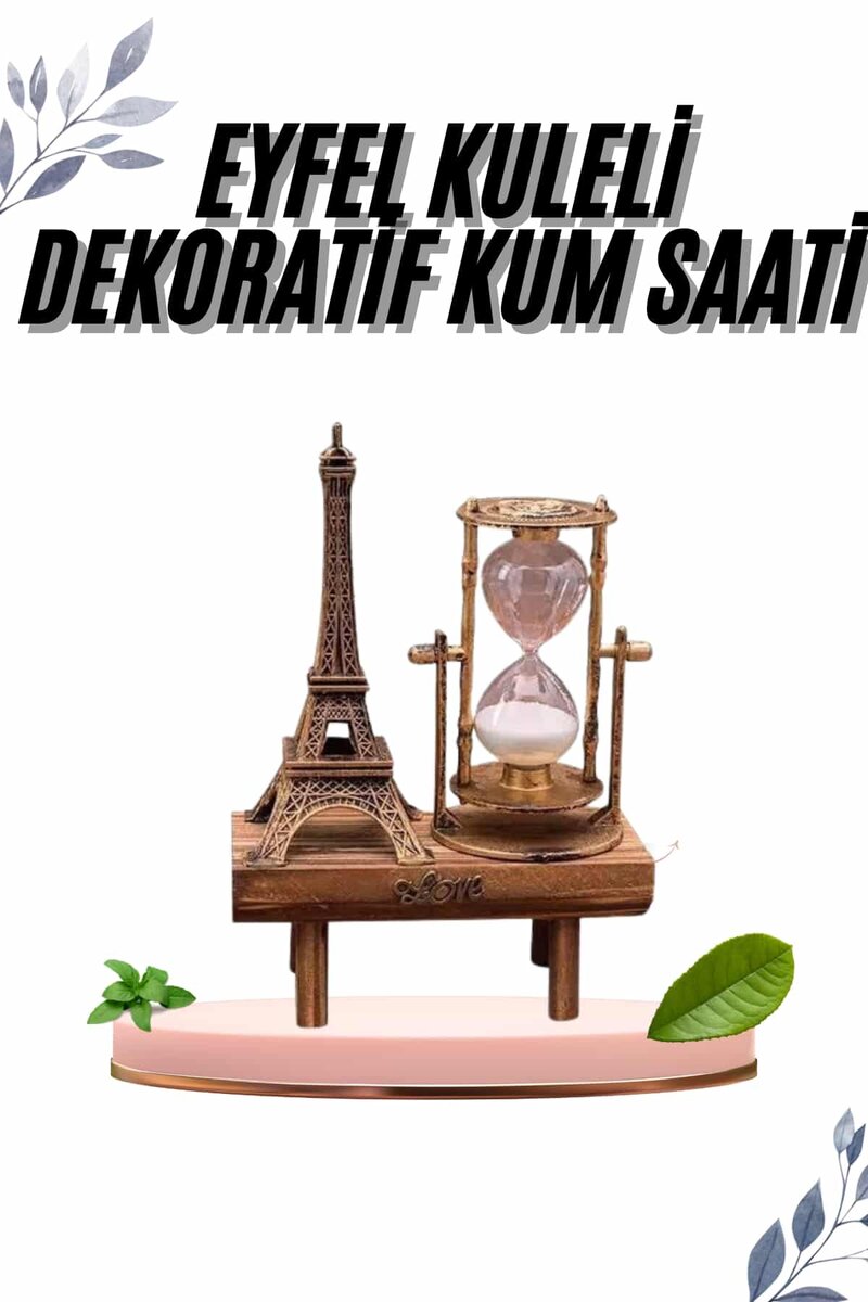 Paris Eyfel Kulesi Hediyelik Eyfel Retro Kum Saati Dekoratif Eşya Paris Eyfel Kulesi Hediyelik Eyfel Retro Kum Saati Dekoratif Eşya