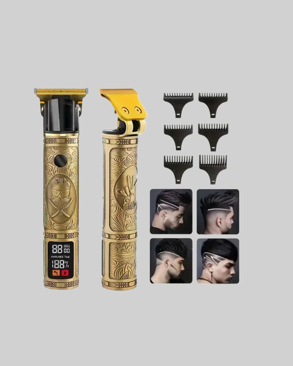 LCD Ekranlı Şarjlı Tıraş Makinesi Erkek Saç Sakal Kesme LCD Ekranlı Şarjlı Tıraş Makinesi Erkek Saç Sakal Kesme