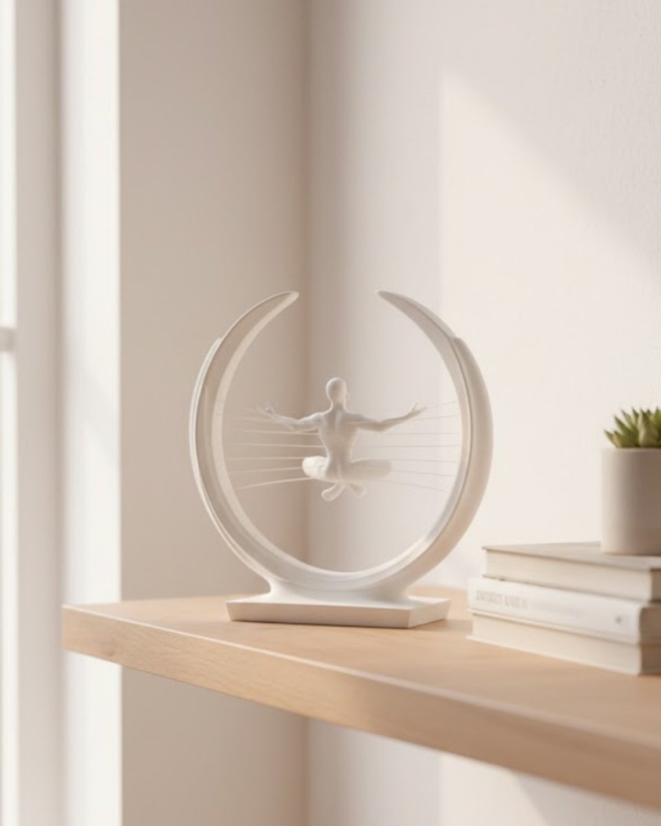 3D Zen Heykeli Modern Ay Tasarımlı Meditasyon Biblosu 3D Zen Heykeli Modern Ay Tasarımlı Meditasyon Biblosu