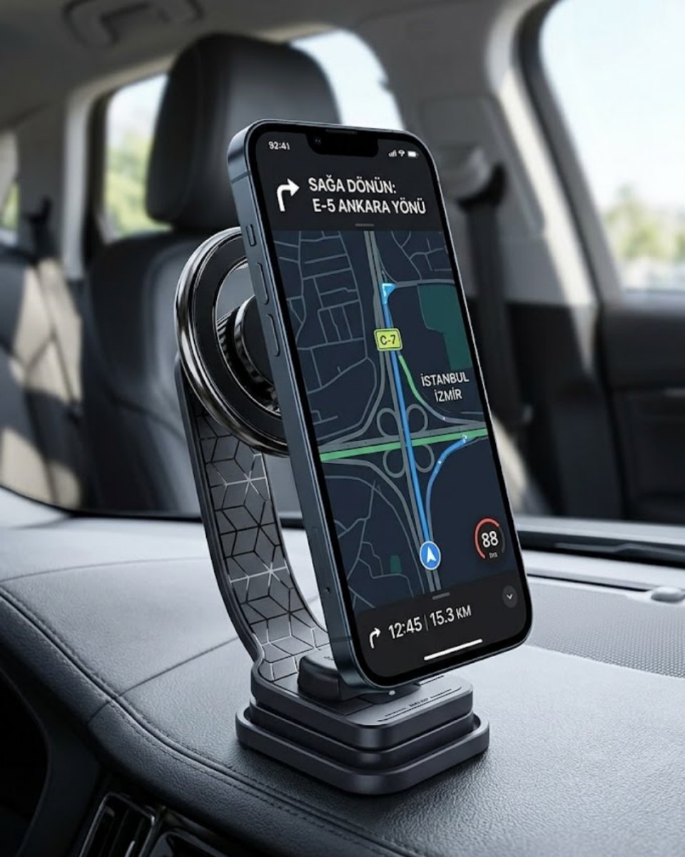 Manyetik Araç Telefon Standı Katlanabilir Telefon Tutucu Manyetik Araç Telefon Standı Katlanabilir Telefon Tutucu