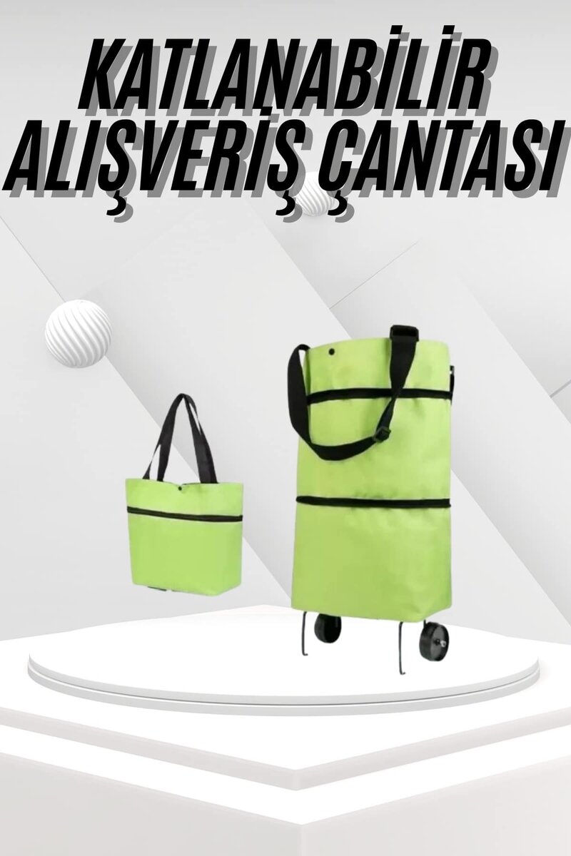 Katlanabilir Tekerlekli Pazar Market Çarşı Arabası Market Alışveriş Çantası Katlanabilir Tekerlekli Pazar Market Çarşı Arabası Market Alışveriş Çantası