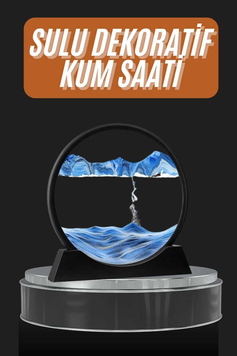 Dekoratif Sulu Kum Saati Ofis Masa Üstü Ev Yuvarlak Kum Saati Dekoratif Sulu Kum Saati Ofis Masa Üstü Ev Yuvarlak Kum Saati