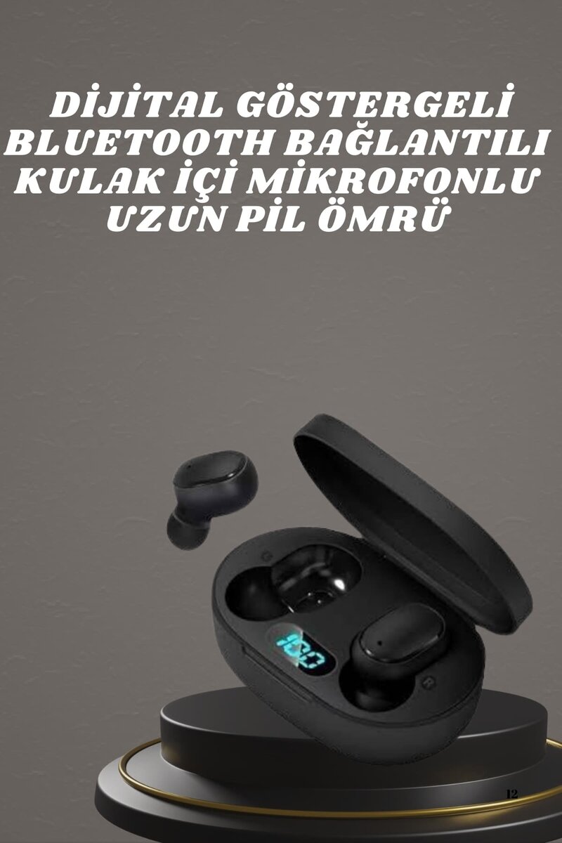 Bluetooth Kulaklık TWS Yüksek Ses Kaliteli Kesintisiz Dijital Göstergeli Kulaklık Bluetooth Kulaklık TWS Yüksek Ses Kaliteli Kesintisiz Dijital Göstergeli Kulaklık