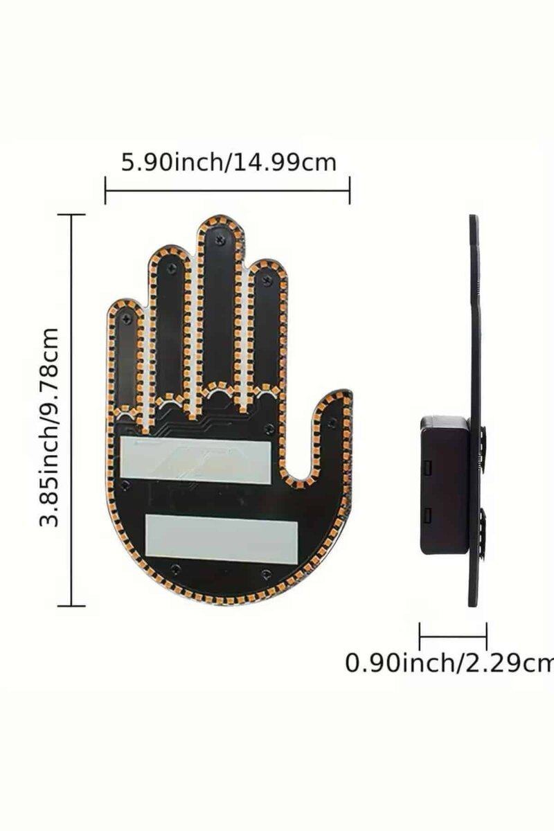 Kumandalı El Led Araba İçi 4 Farklı Mod El Orta Parmak Led Kumandalı El Led Araba İçi 4 Farklı Mod El Orta Parmak Led
