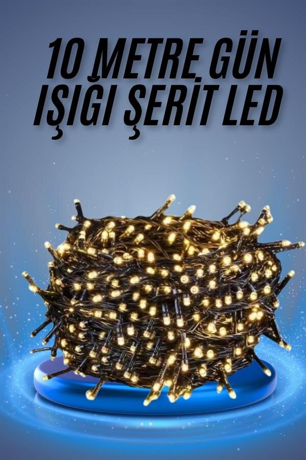 Led Işık Ağaç Süsleme Ampüllü Dekoratif Aydınlatma 10 Metre Gün Işığı Led Işık Ağaç Süsleme Ampüllü Dekoratif Aydınlatma 10 Metre Gün Işığı