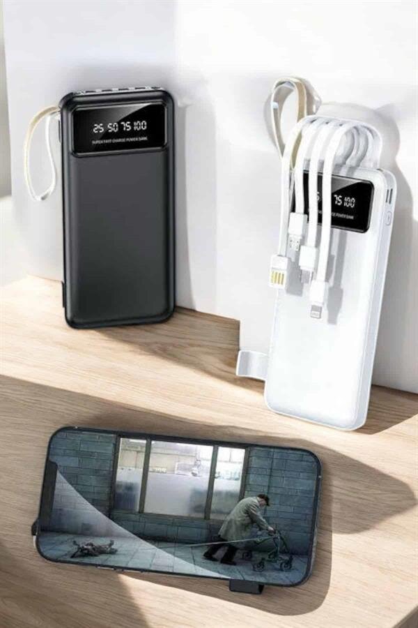 20.000 Mah Led Işıklı LCD Ekran USB Girişli Type-C Lightning Powerbank 20.000 Mah Led Işıklı LCD Ekran USB Girişli Type-C Lightning Powerbank