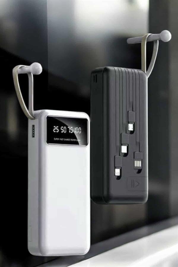 20.000 Mah Led Işıklı LCD Ekran USB Girişli Type-C Lightning Powerbank 20.000 Mah Led Işıklı LCD Ekran USB Girişli Type-C Lightning Powerbank