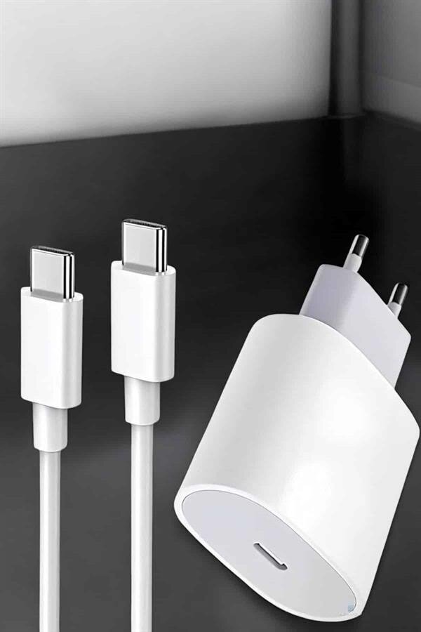 Şarj Aleti İOS 15/15 Pro Max Uyumlu Şarj Adaptörü ve Kablosu Şarj Aleti İOS 15/15 Pro Max Uyumlu Şarj Adaptörü ve Kablosu