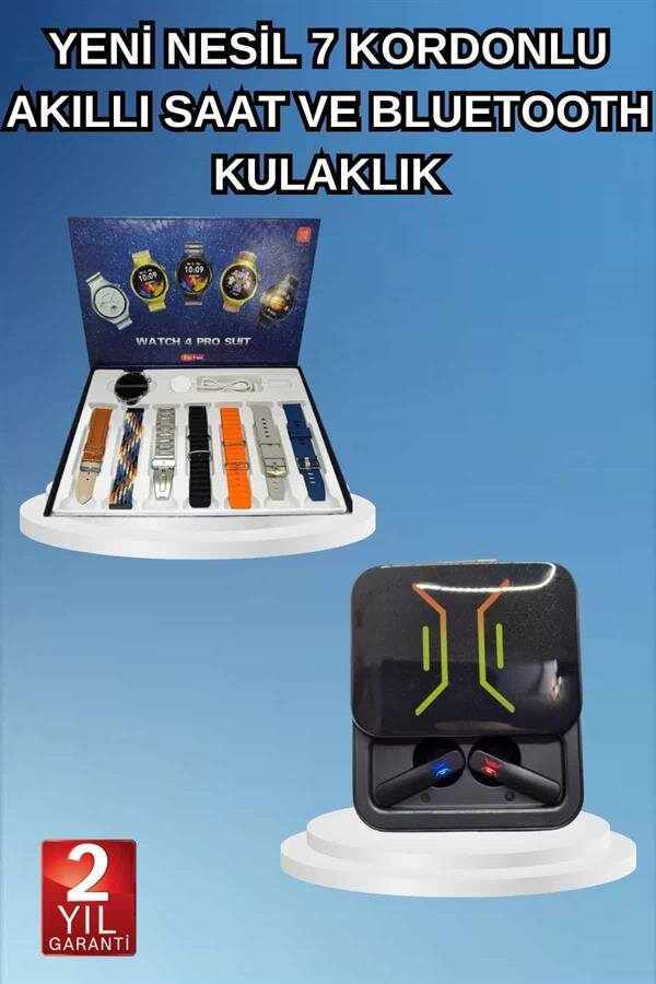 2025 Model Kablosuz Kulaklık ve Yeni Nesil Akıllı Saat Metal Kayış Plastik Kayış 2025 Model Kablosuz Kulaklık ve Yeni Nesil Akıllı Saat Metal Kayış Plastik Kayış