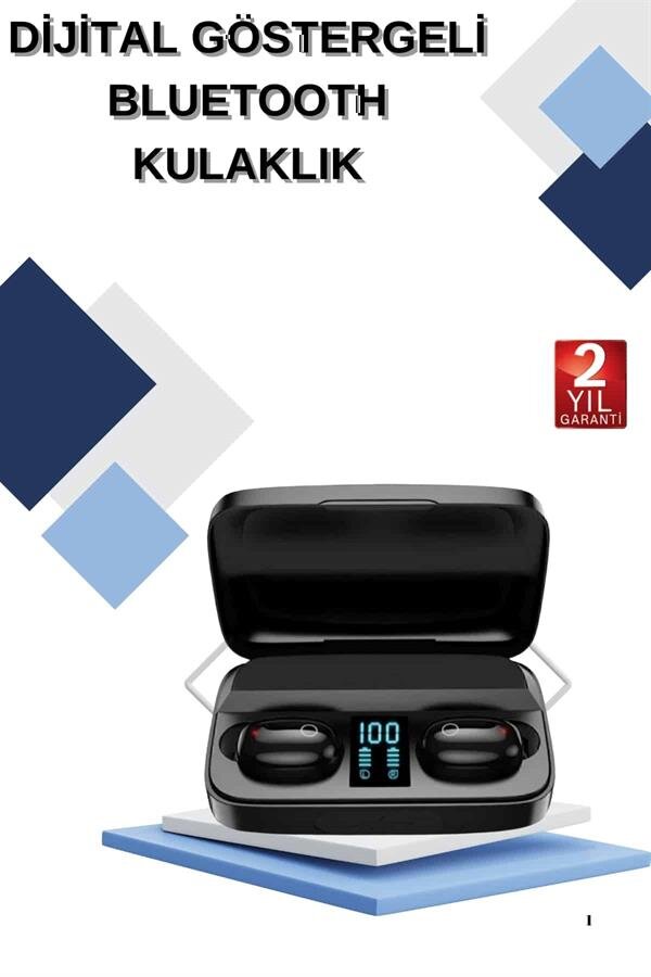 Dijital Göstergeli Bluetooth Kulaklık Kablosuz TWS Stereo Bluetooth 5.0 Dijital Göstergeli Bluetooth Kulaklık Kablosuz TWS Stereo Bluetooth 5.0