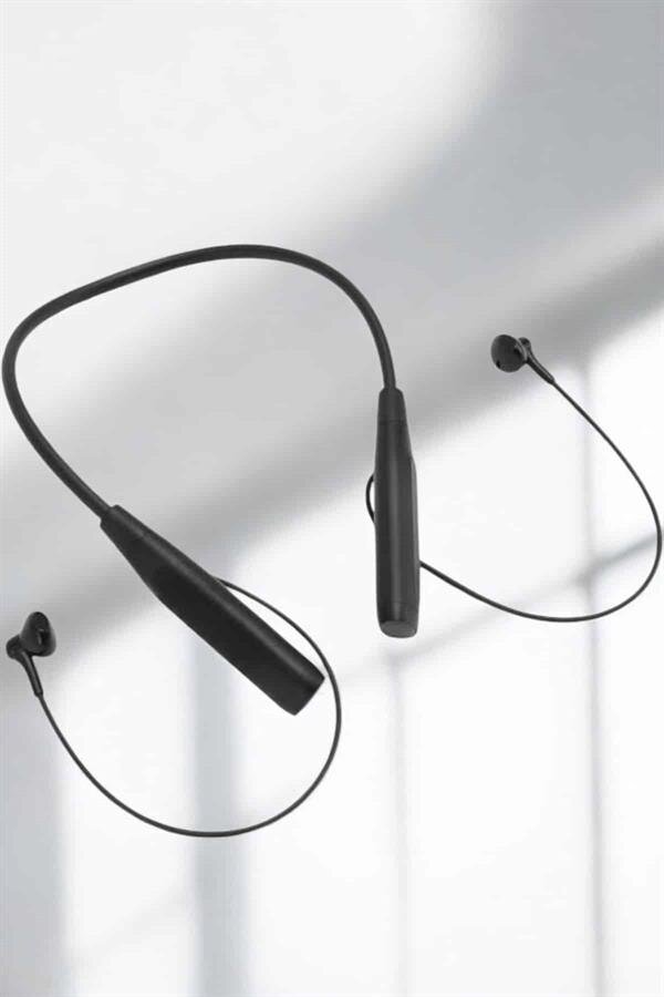 Kablolu Boyun Askılı Dijital Göstergeli Bluetooth Kulaklığı 60 Saat