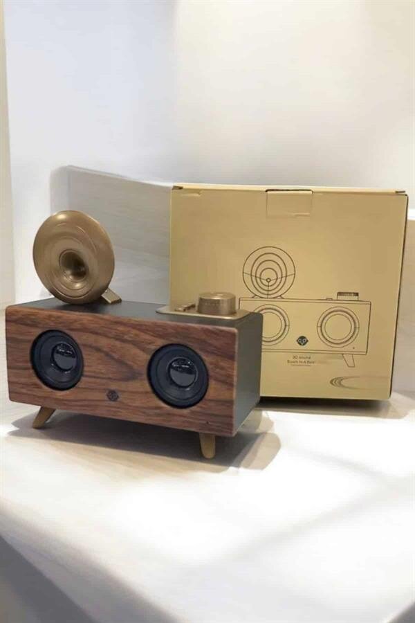 Bluetooth Hoparlör Ahşap Klasik Retro Gramofon Bluetooth Müzik Kutusu Bluetooth Hoparlör Ahşap Klasik Retro Gramofon Bluetooth Müzik Kutusu