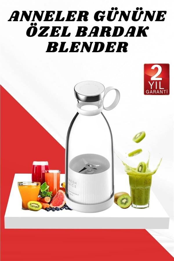 Anneler Gününe Özel Hediye Bardak Blender Paslanmaz Çelik Bıçaklı Anneler Gününe Özel Hediye Bardak Blender Paslanmaz Çelik Bıçaklı