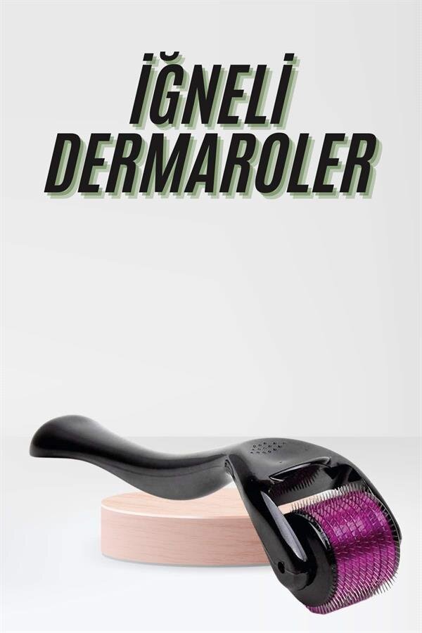 Saç Çıkarma Tarağı Dermaroller 540 Iğneli Roller 1 Mm Iğne Cilt Yüz Yenileme Bakım Seti