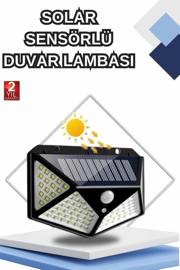 Bahçe Lambası Bahçe Aydınlatma Sensörlü Suya Dayanıklı 100 Led Bahçe Lambası Bahçe Aydınlatma Sensörlü Suya Dayanıklı 100 Led