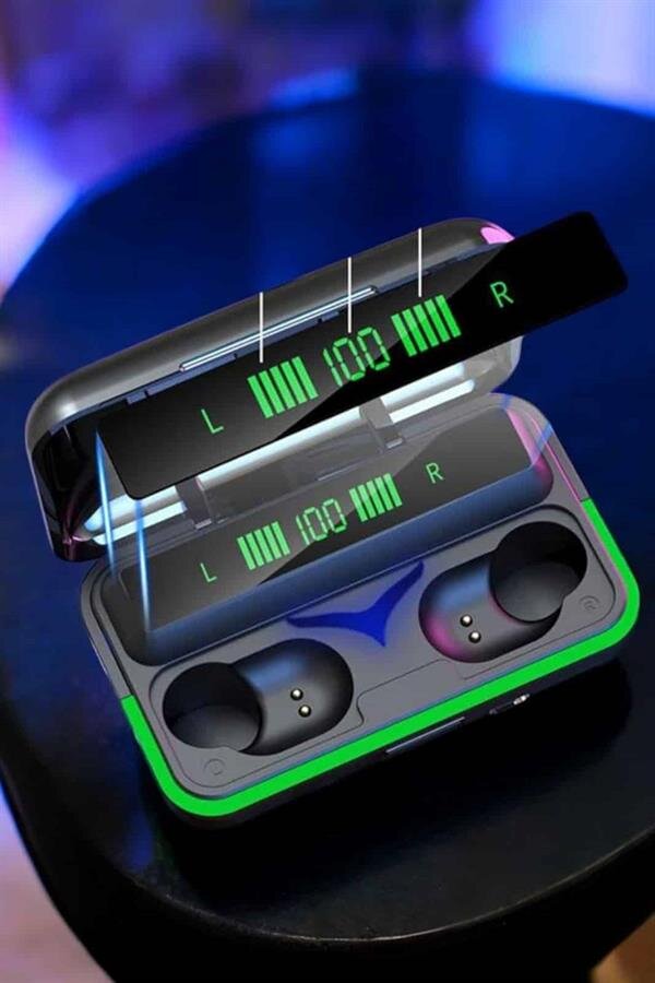 Powerbank Özellikli Kablosuz Bluetooth Kulaklık RGB Işıklı Powerbank Özellikli Kablosuz Bluetooth Kulaklık RGB Işıklı